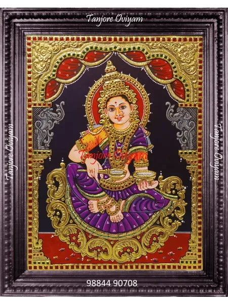 Annapoorani Goddess Tanjore Painting